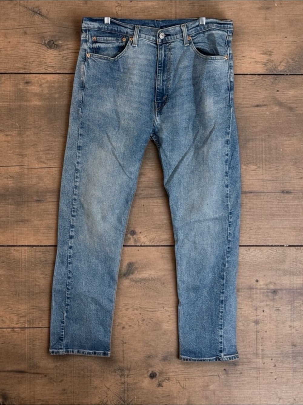 Levi's Men's 505 Light Blue Straight Jeans
